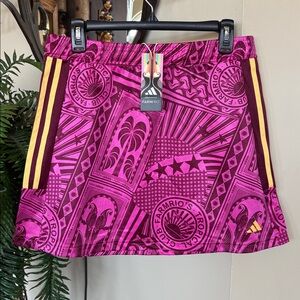 Brand New adidas x FARM Rio Tropical Club Mini Skirt Pink Sporty Streetwear